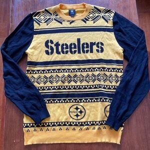 Pittsburgh Steelers Ugly Christmas Sweater NFL Team Apparel Men's Size Large